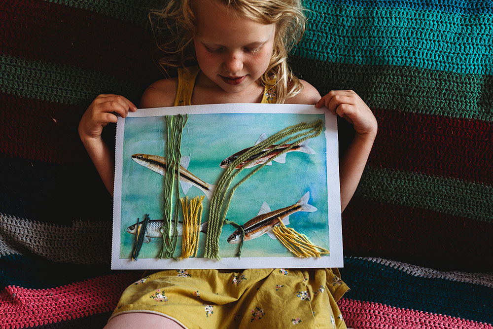 Freshwater Mixed Media Painting