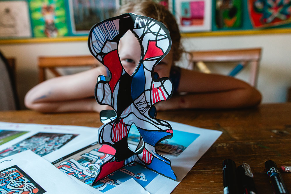 Dubuffet Inspired Sculpture