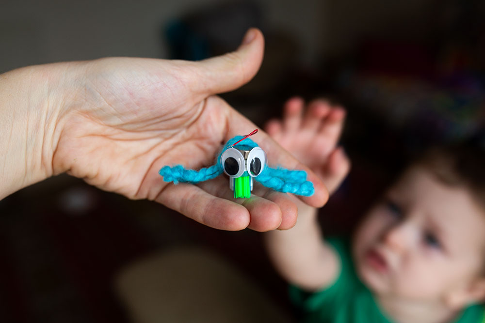 Our little Bristle Bot