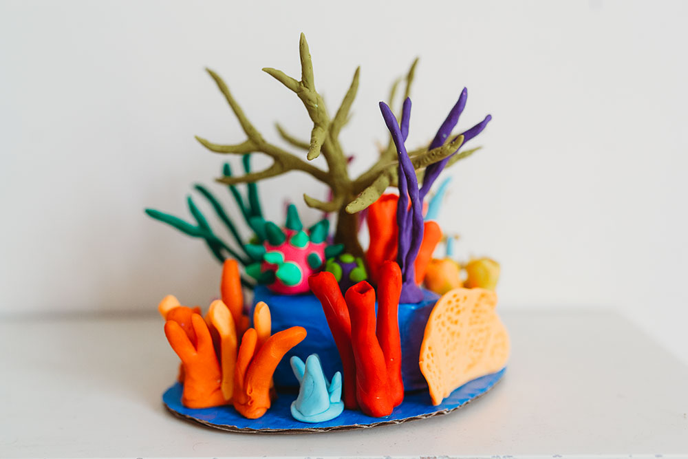 Polymer Clay Coral Reef