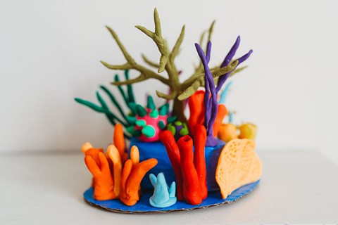 Polymer Clay Coral Reef