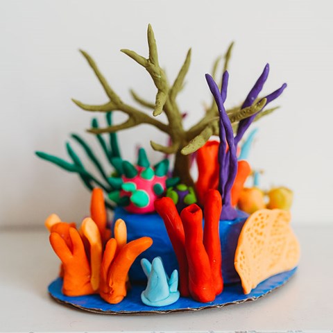 Polymer Clay Coral Reef