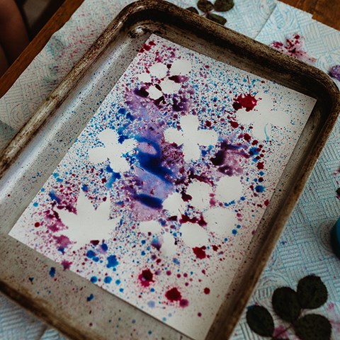 It's all about the process! Spring process art.