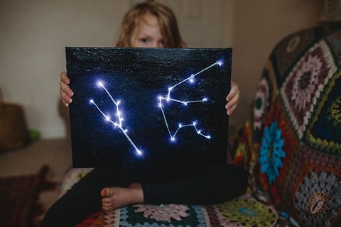 Easy LED Constellation Art Project