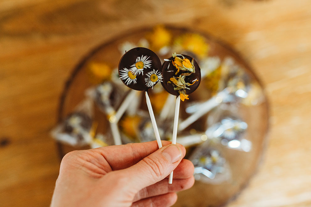 Magic 8 ball edible art lollipops