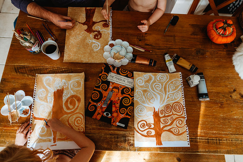 Gustav Klimt Inspired Art